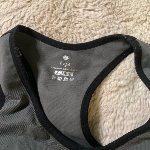 Iuga Sports Bra High Impact Womens XLarge Gray Racerback - Picture 2 of 7